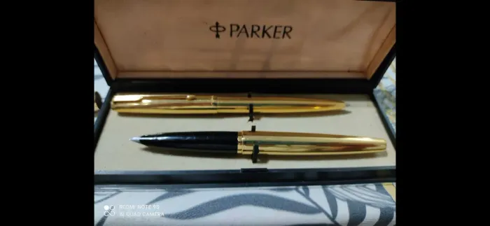 Conjunto de canetas Parker   ouro 18k