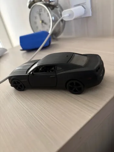 Carrinho Camaro Preto - Miniatura Colecionável 1/36