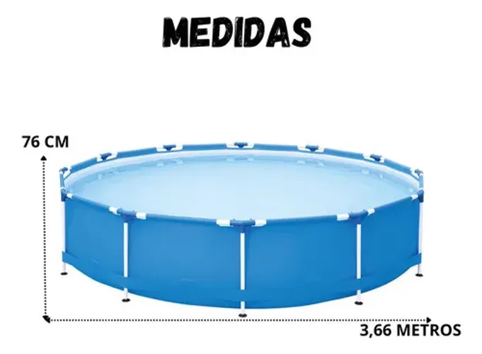 Piscina de 7.000 litros da marca mor 