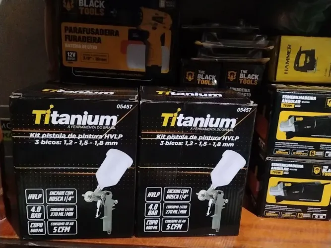 Kit Pistola de Pintura HVLP Titanium