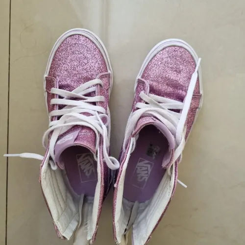 Tênis Infantil Vans Glitter Rosa original