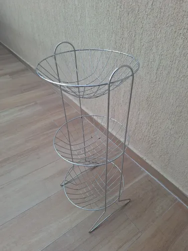 Fruteira Inox 3 andares