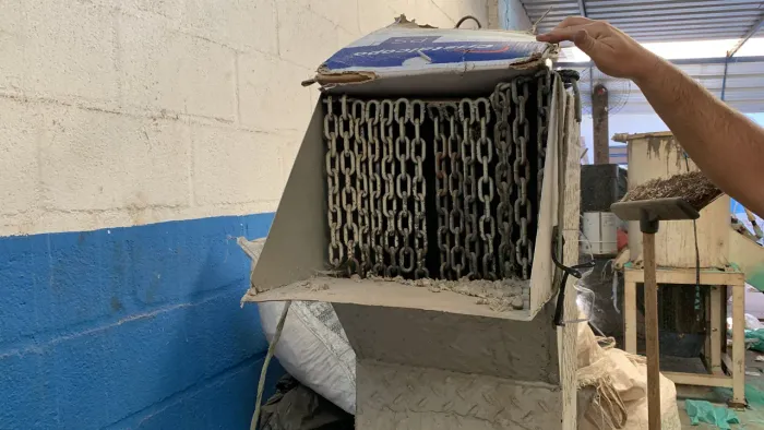 Moinho de borra plástica 15 cv completo com painel
