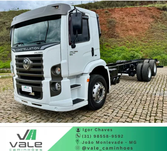 VW 24280 ano 2017 no chassis 8 m impecável 
