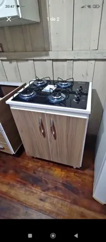 Balcão mais fogão coktop 4 bocas 