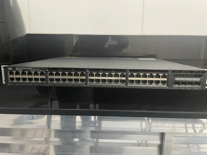 SWITCH GIGABIT POE+ CISCO 3650 48PS-L 48 PORTAS 100/1000 POE E 04 SFP