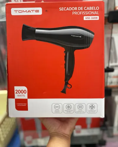 Secador de cabelo 2000w tomate - Entrega a domicílio
