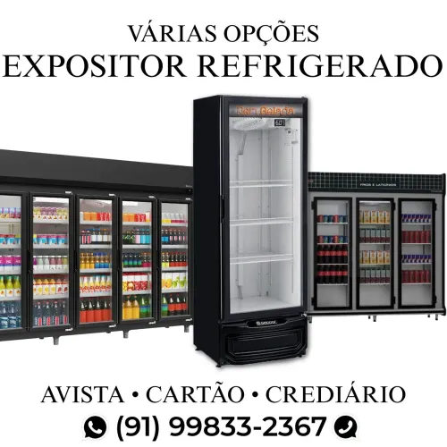 Crediário- Expositor Refrigerado Vertical para Bebidas- Novo