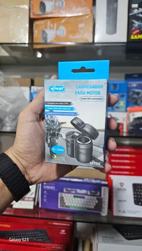 Tomada usb para carregamento motos 