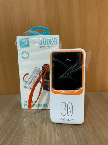 Carregador portátil 30.000mAh Power Bank carregamento rápido 22,5Watts