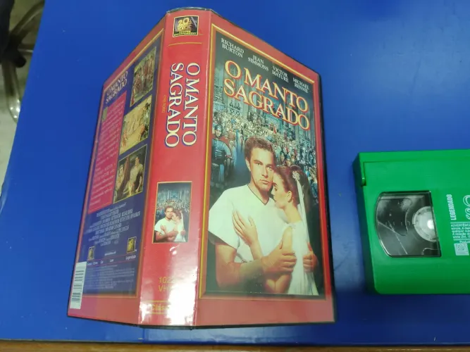 Fita Vhs Filme O Manto Sagrado, perfeito estado. E outros.