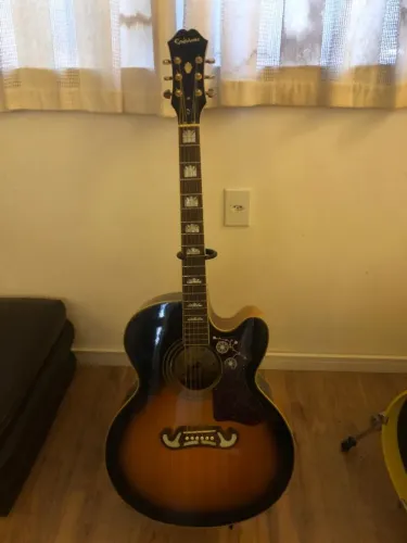 violao epiphone EJ200 captador fishman premium blend