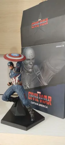 Estátua Iron Studios - Capitão América Guerra Civil 1/10