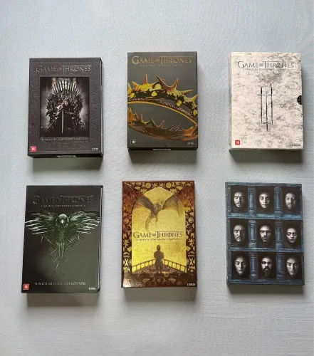 Combo box dvds série Game of Thrones 1-6 temporada 
