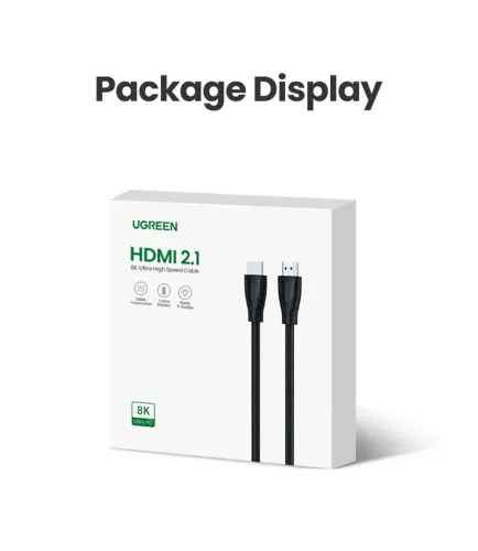 Cabo HDMI 2.1 Ugreen 2 metros (4k 120Hz)