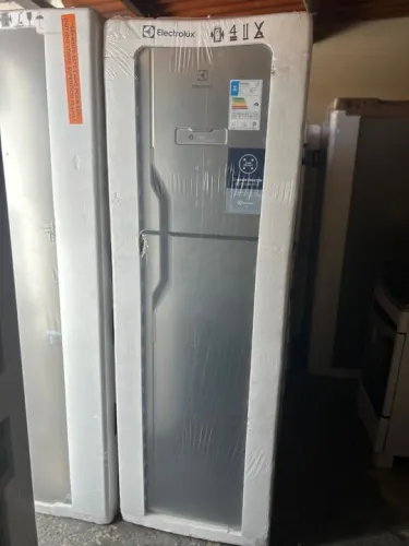 Geladeira Duplex Electrolux 400 litros inox foss free