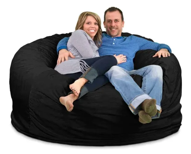 Puff 140x60 com almofadas e enchimento 