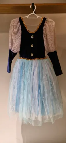 Vestido de bailarina azul