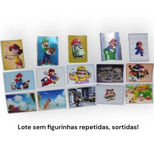 Lote de figurinhas adesivas do SUPER MARIO!