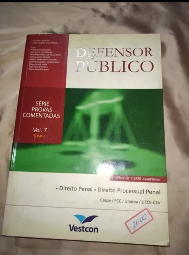 Livro Defensor Público - Série Provas Comentadas - Vol. 7