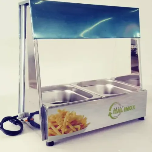 Conservador Batatas e Frituras 2 Cubas com 2 Lâmpadas - Ital Inox