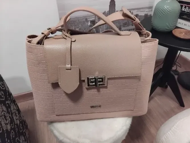Bolsa Tote bege Schutz Grande Joy Lona