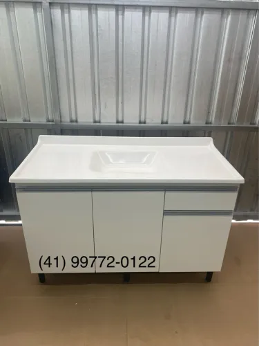 Balcão e Cuba Marmorite 1.20x54 