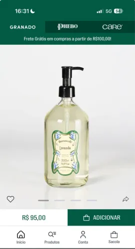Sabonete Líquido Granado Lavanda 500ml