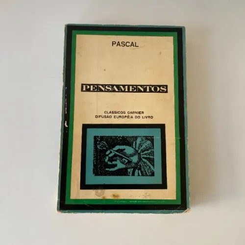 Ref.611 Livro Pensamentos - Pascal (usado, edição antiga para colecionadores)