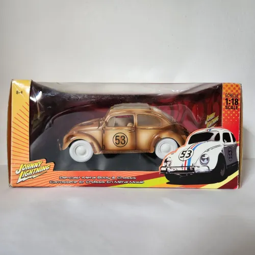FUSCA MINIATURA JOHNNY LIGHTNING WHITE LIGHTNING 1/18 RARO