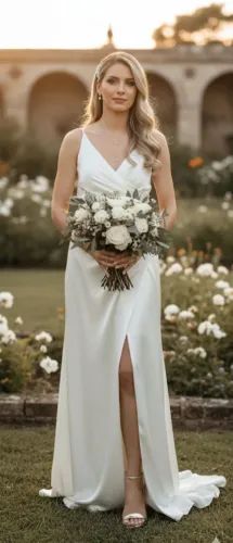 Vestido de Noiva Importado - cor champanhe 