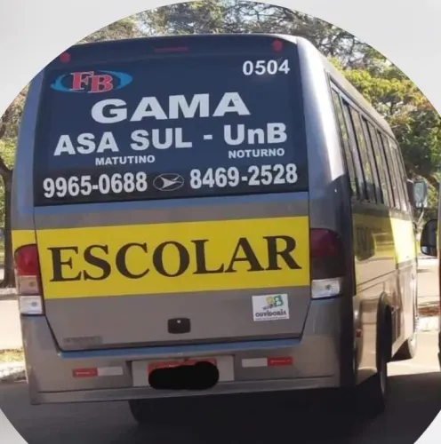 Transporte escolar gama para UnB Darcy Ribeiro 