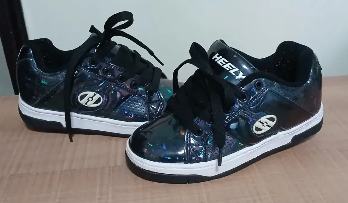 Tênis Infantil Heely Preto com Glitter 28