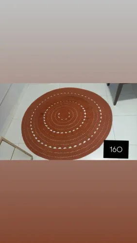 Tapete de crochê artesanal - Círculo