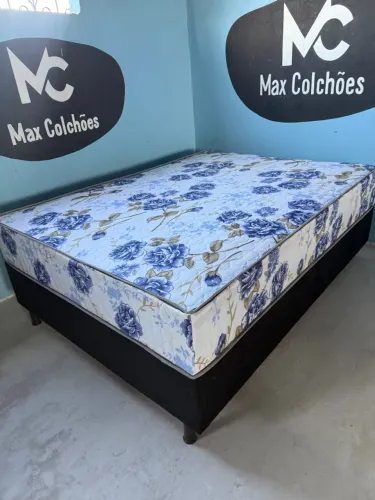 Cama Box Casal Floral Molas ensacadas - Conforto e Elegância
