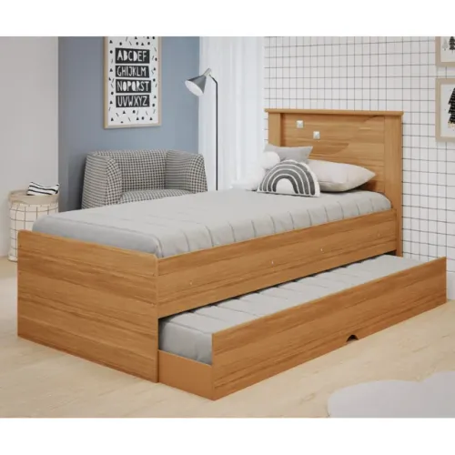 Cama Modelo Bibox para Colchões Tamanho Solteiro Bianca