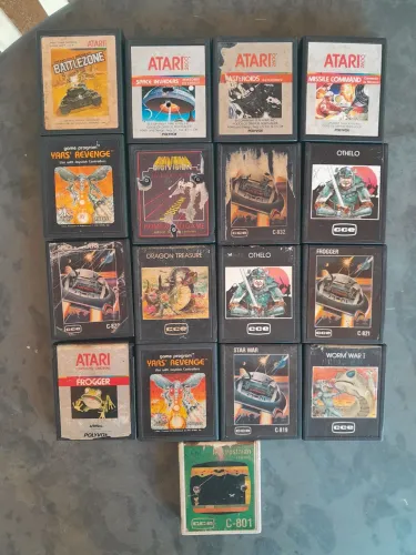 Fitas videogame Atari valor cada fita a partir 90,00 aceito cartão de crédito 