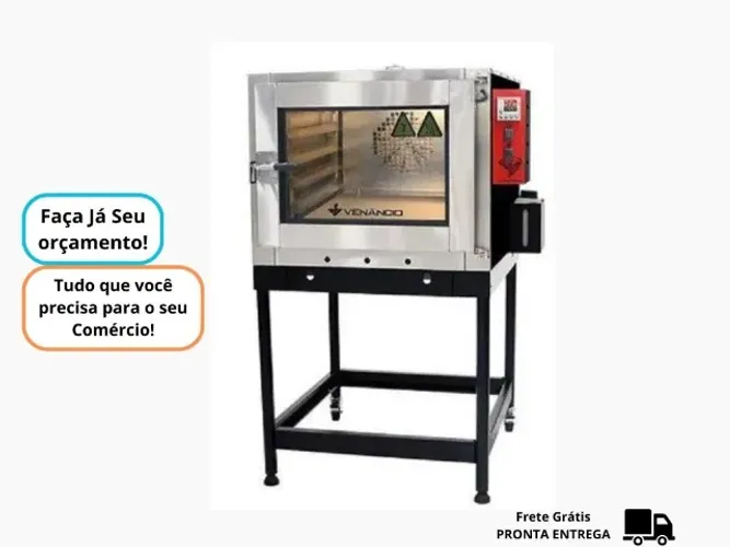 Forno 5 Esteiras Venâncio a Gás Turbo