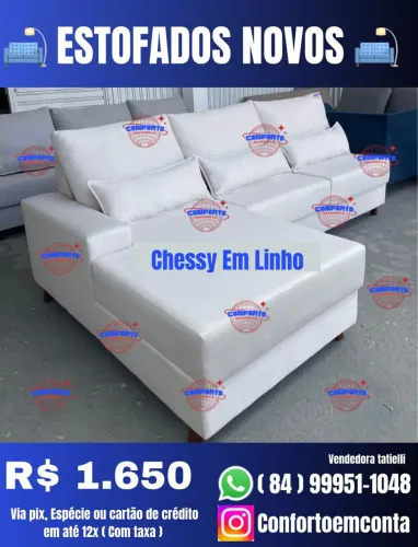 Sofá Chessy em Linho - Novo