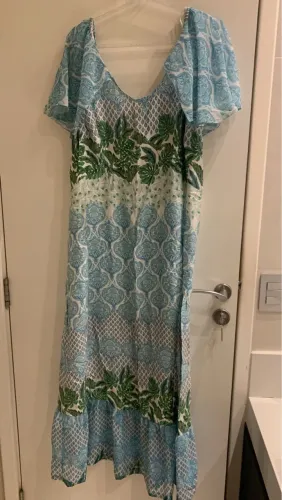 Vestido Longo Floral - Tamanho GG