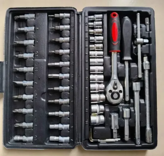 Kit de Ferramentas 46 Peças - Completo e Pronto para o Uso!