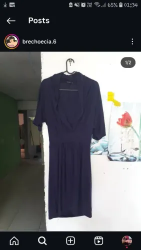 Vestido roxo elegante