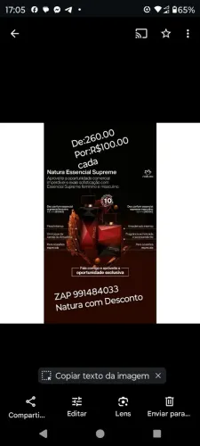 Essencial Supreme Natura - R$100,00 cada!
