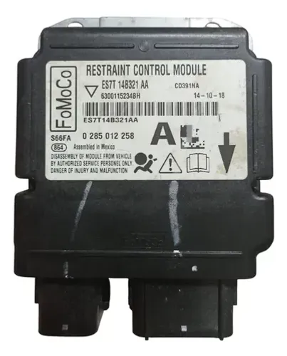 Módulo Do Airbag Ford  0 285 012 258       ES7T 14B321 AA    (reset)