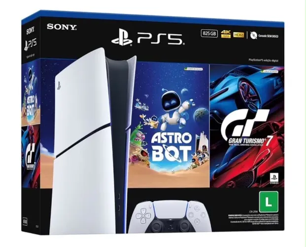 PS5 novo lacrado + 2 jogos