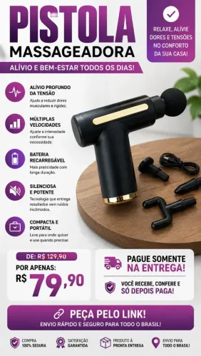 Pistola massageadora ?
