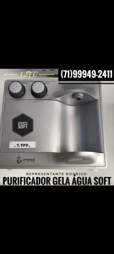 Purificador filtro 127v Soft linha industrial gela água entrega Salvador e região