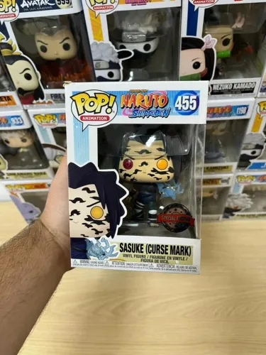 Funko Pop! Animation - Naruto Shippuden | Sasuke (Curse Mark) #455 Novo! Lacrado!