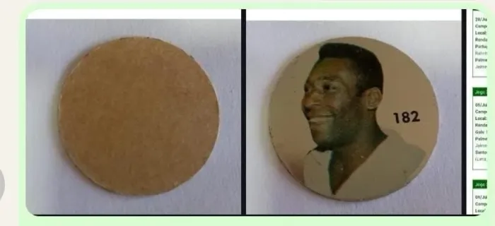Pelé Chapinha Bola de Prata Nova sem colar 1971