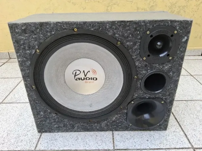 Caixa trio dutada Woofer PV Audio 15 polegadas Tweeter Corneta